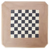 MOBILI 2G - Tavolino quadrato scacchiera Legno grezzo 50x50x63