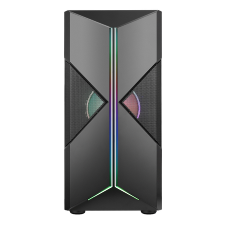 Case SPACIRC XO - Gaming Middle Tower- 2x12cm ARGB fan- USB3