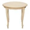 MOBILI 2G - Tavolino rotondo fisso Legno intarsiato grezzo 60x60x55