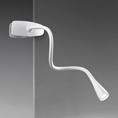 Applique pinza moderno Perenz CLIP SNAKE 5913 B LED 3W lampada parete tavolo flessibile