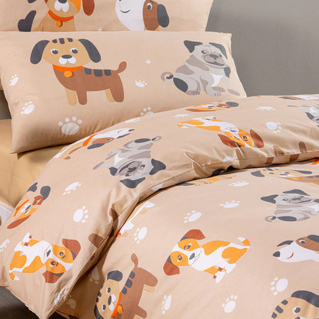 Copripiumino Cuccioli ! Caleffi Kids: Completo in Cotone Morbido, Allegria e Sogni Tranquilli
