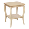 MOBILI 2G - Tavolino quadrato Legno massello grezzo 50x50x63