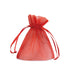 20 Sacchetti Organza Milly 8,5X10Cm Rosso