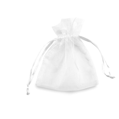 20 Sacchetti Organza Milly 12,5X17Cm Bianco