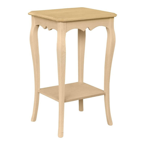MOBILI 2G - Tavolino rettangolare Legno massello grezzo 43x38x69