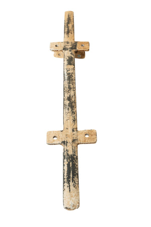 Biscottini Biscottini Mensola Muro Ghisa Anticata Decorata Artigianale 59x8x45 Stile