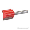 Fresa diritta metrica 1/4 in acciaio temprato da 3 x 12 mm a 20 x 20 mm silverline Silverline