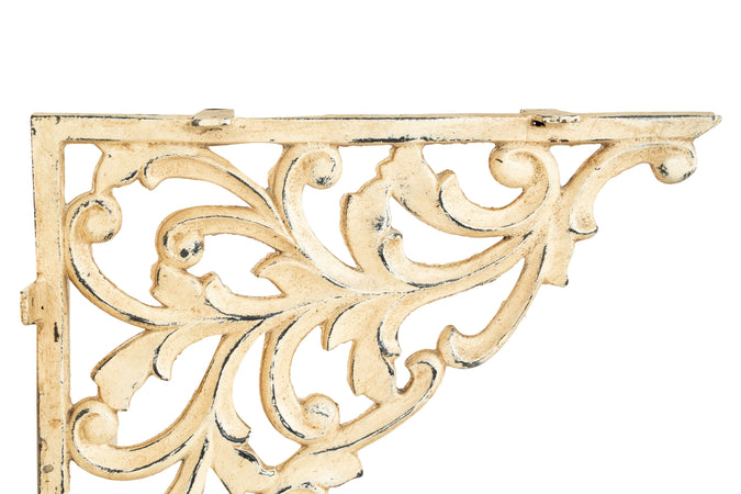 Biscottini Mensola a Muro Biscottini in Ghisa Anticata Robustissima 59x8x45 Stile Vintage