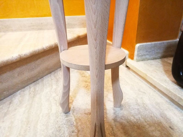MOBILI 2G - Porta vaso Legno massello grezzo 28x28x75