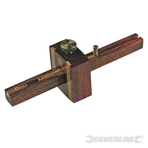 Calibro truschino di marcatura 230mm vite in ottone marcature a 2 punte Silverline - Eternal Brico