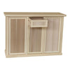 MOBILI 2G - Credenza 3 porte 1 cassetto Legno grezzo 120x40x88
