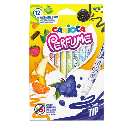 Astuccio 12 Pennarelli Perfume Punta Media 4Mm Colori Assortiti Carioca