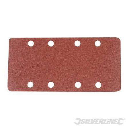 Fogli abrasivi forati 1/3 a fissaggio a strappo in ossido di alluminio nuovo varie grane Silverline