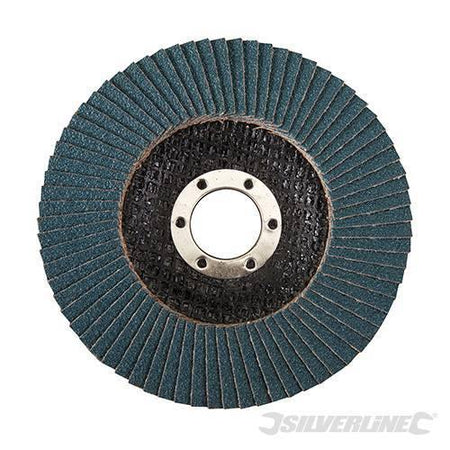Disco a lamelle in zirconio per l'utilizzo con smerigliatrici angolari nuovo prodotto silverline - Eternal Brico