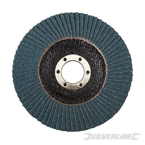 Disco a lamelle in zirconio per l'utilizzo con smerigliatrici angolari nuovo prodotto silverline - Eternal Brico
