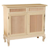 Credenza 2 porte 2 cassetti Legno grezzo 105x42x98