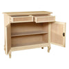 Credenza 2 porte 2 cassetti Legno grezzo 105x42x98