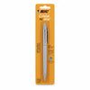 Bic - Penna a sfera Cristal Ricaricabile ReNew, Punta media 1 mm, Fusto in metallo opaco, Inchiostro Blu