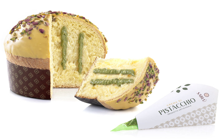 8x1Kg Al Pistacchio - Panettone artigianale (Prodotto in Sicilia)- Pack Risparmio