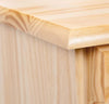 MOBILI 2G - Credenza 2 porte 2 cassetti Legno massello pino grezzo 105x42x85