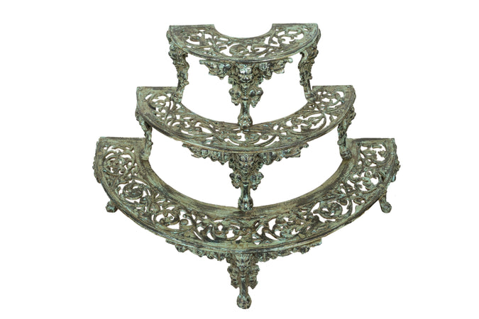 Biscottini Biscottini Portavaso Ghisa Anticata Muro 115x65x77 Arredo Giardino Esterno