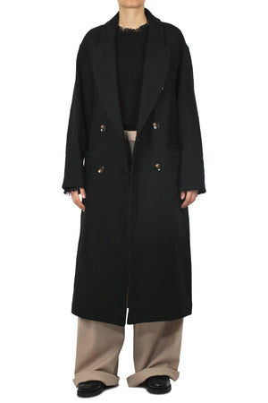LA FEMME BLANCHE La Femme Blanche - Cappotto - 442128 - Nero da donna