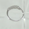 Anello donna Mirco Visconti veretta in oro bianco a 6 diamanti