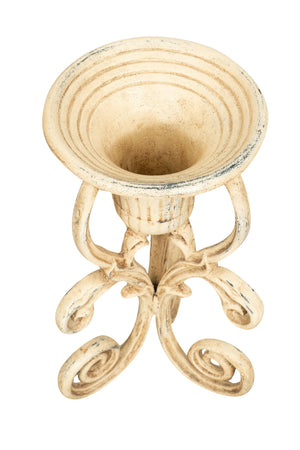 Biscottini Biscottini Portavaso Ghisa Anticata Robusto Solido Diametro 23 Altezza 42 Design