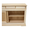 MOBILI 2G - Credenza 2 porte scorrevoli 4 cassetti Legno grezzo 180x48x100 (3071)