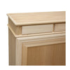 MOBILI 2G - Credenza 2 porte scorrevoli 4 cassetti Legno grezzo 180x48x100 (3071)