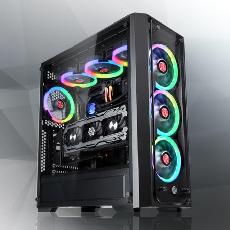 RAIJINTEK PONOS TG4 Desktop Nero (Raijintek PONOS TG4 Geh??use - schwa)