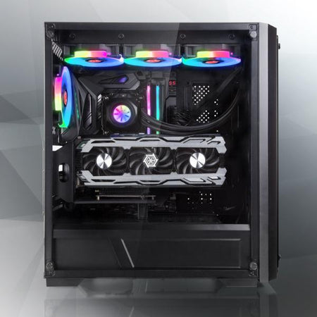 RAIJINTEK PONOS TG4 Desktop Nero (Raijintek PONOS TG4 Geh??use - schwa)