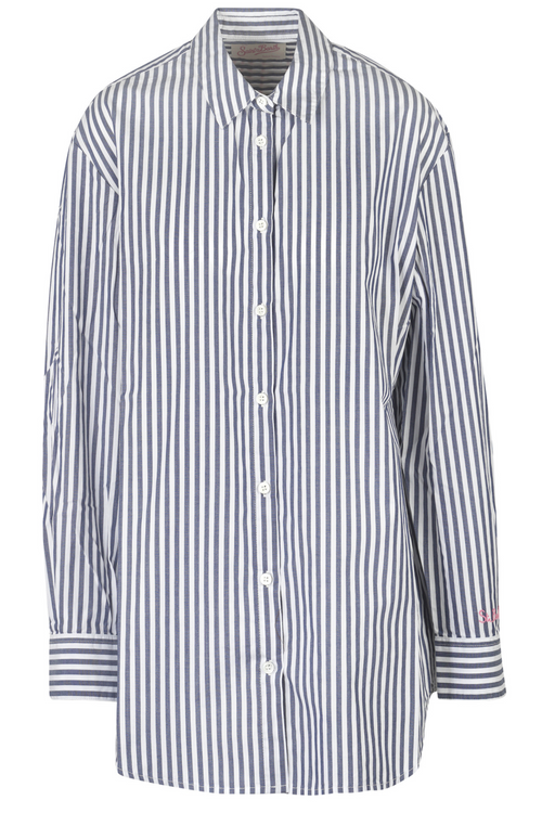 MC2 SAINT BARTH MC2 Saint Barth - Camicia - 450901 - Bianco/Blu da donna