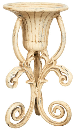 Biscottini Biscottini Portavaso Ghisa Anticata Robusto Solido Diametro 23 Altezza 42 Design