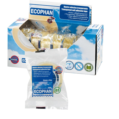 Nastro Adesivo Ecophan 15Mmx10Mt In Caramella Eurocel