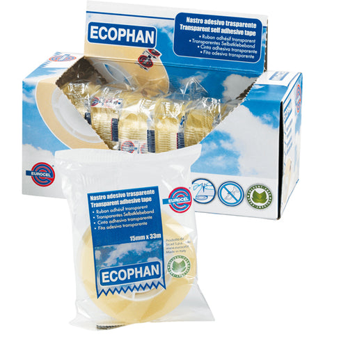 Nastro Adesivo Ecophan 15Mmx33Mt In Caramella Eurocel