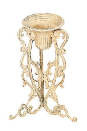 Biscottini Portavaso Biscottini Ghisa Finitura Anticata Decorativo Solido Robusto D378 H58