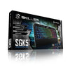 SHARKOON TASTIERA GAMING A MEMBRANA SKILLER SGK5 6 ZONE RGB, POGGIAPOLSI REMOVIBILE