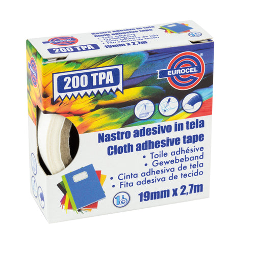 Nastro Adesivo Telato Tpa Rosso 200 19Mmx2,7Mt Eurocel