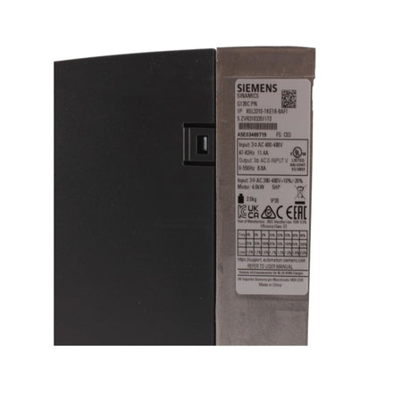 Inverter SINAMICS G120C 380-480VAC 4kW con sovraccarico di 150% Siemens