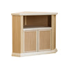 MOBILI 2G - Porta tv ad angolo 2 porte Legno grezzo 72x63x80