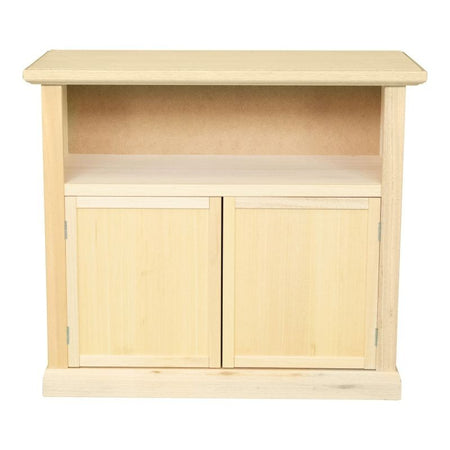 MOBILI 2G - Porta tv 2 porte Legno grezzo 84x40,5x75