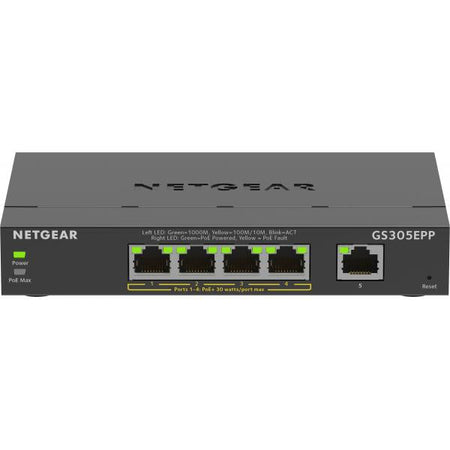Netgear Plus GS305EPP - Switch - Intelligente - 5 x 10/100/1000 (4 PoE+)