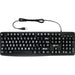 Geemarc High Visibility large print White letters on Black keys - USB. [1Year warranty] - Versione UK