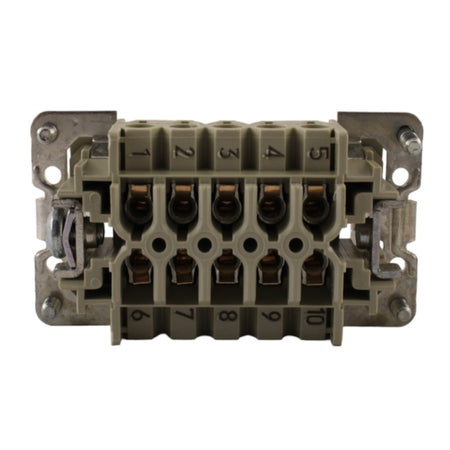 Inserto maschile 10 poli 500V 16A montaggio a vite Wieland