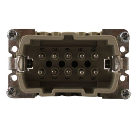 Inserto maschile 10 poli 500V 16A montaggio a vite Wieland