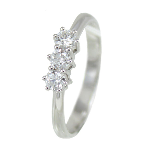 Anello donna trilogy Mirco Visconti in oro bianco con diamanti