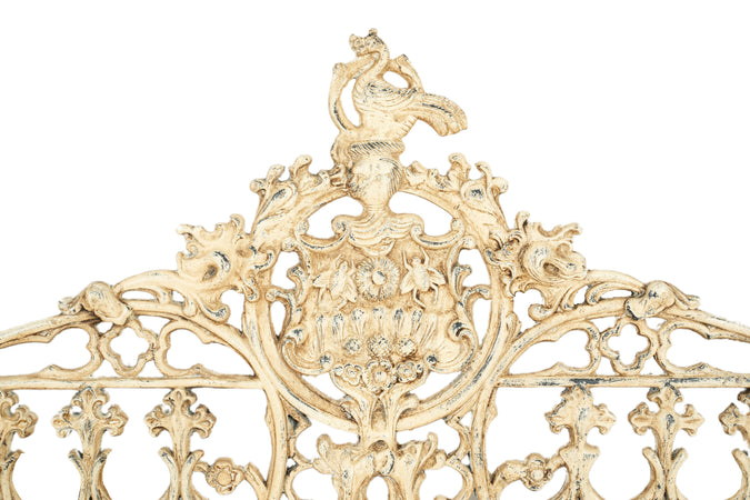 Biscottini Panchina Liberty in ghisa finitura anticata Molto Robusta, stabile Offerta