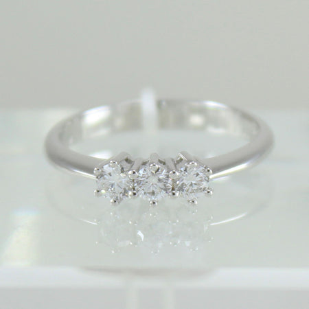 Anello donna trilogy Mirco Visconti in oro bianco con diamanti