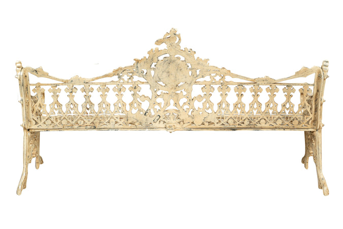 Biscottini Panchina Liberty in ghisa finitura anticata Molto Robusta, stabile Offerta